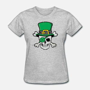 Irish Skull and Cross Bones St Patricks Day tshirts