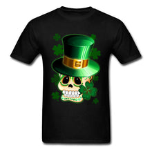 Load image into Gallery viewer, St Patrick Skull Cartoon T-Shirts
