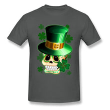 Load image into Gallery viewer, St Patrick Skull Cartoon T-Shirts
